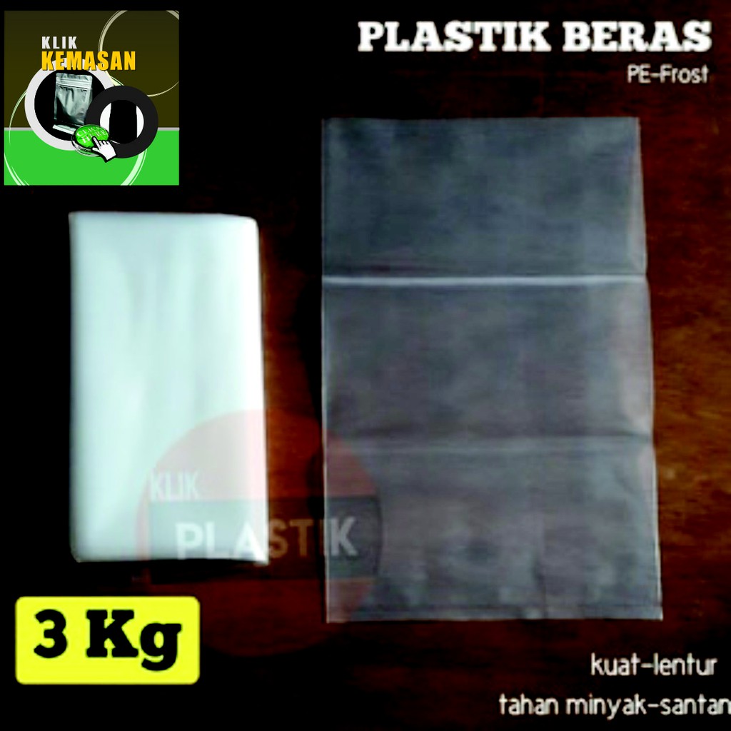 PLASTIK BERAS 3KG PLASTIK KILOAN PLASTIK GULA KANTONG KARUNG