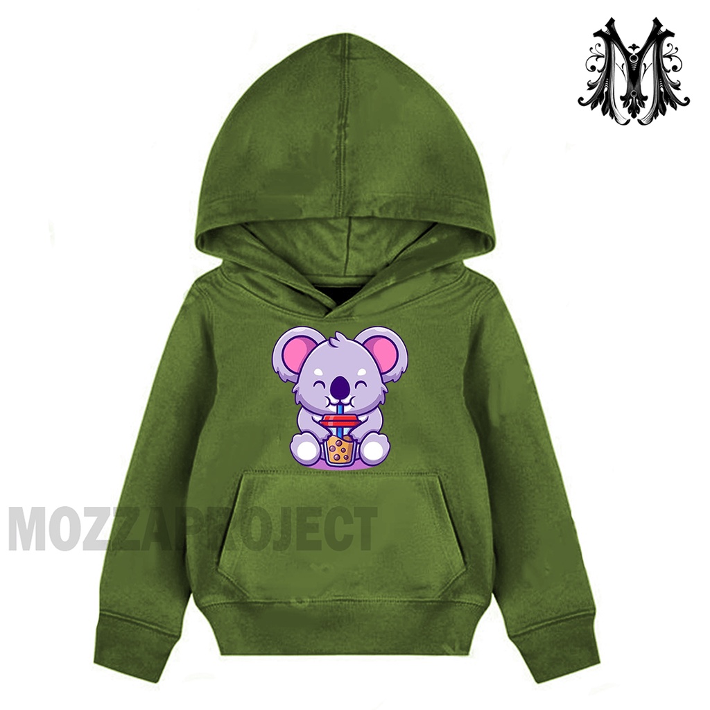 Sweater Hoodie Anak Laki Laki dan Perempuan  Koala Boba Hoodie Anak Koala Boba