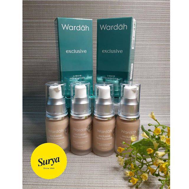 Wardah Exclusive Liquid Foundation flawless coverage SPF 30