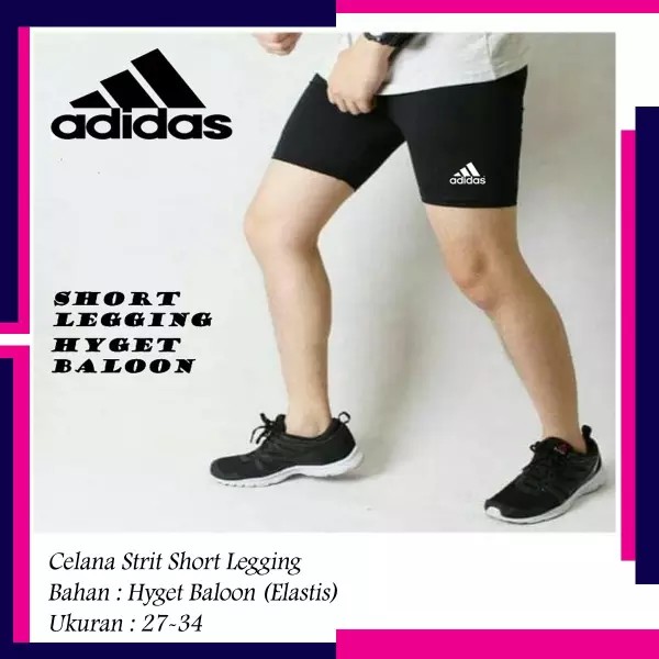 Celana Baselayer Short Legging Pendek Strit Olahraga Pria Wanita