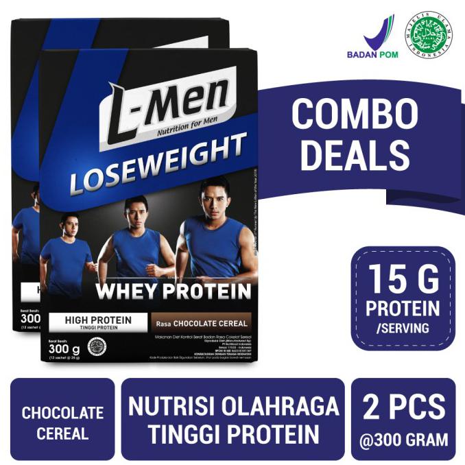 

TERMURAH Twin Pack: L-Men Lose Weight Chocolate Cereal 300gr Kode 1100