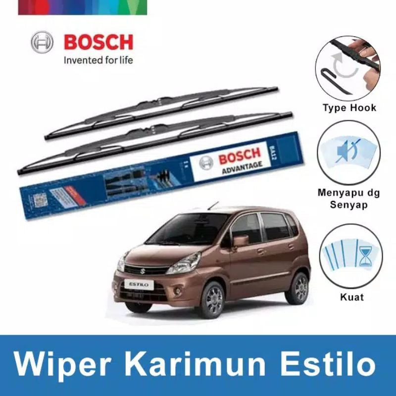 Paket Wiper Bosch Advantage Mobil Karimun Estilo