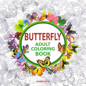 BUTTERFLY ADULT COLORING BOOK