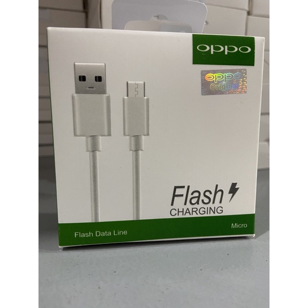 KABEL DATA OPPO FAST CHARGING MICRO USB &amp; TYPE C ORIGINAL