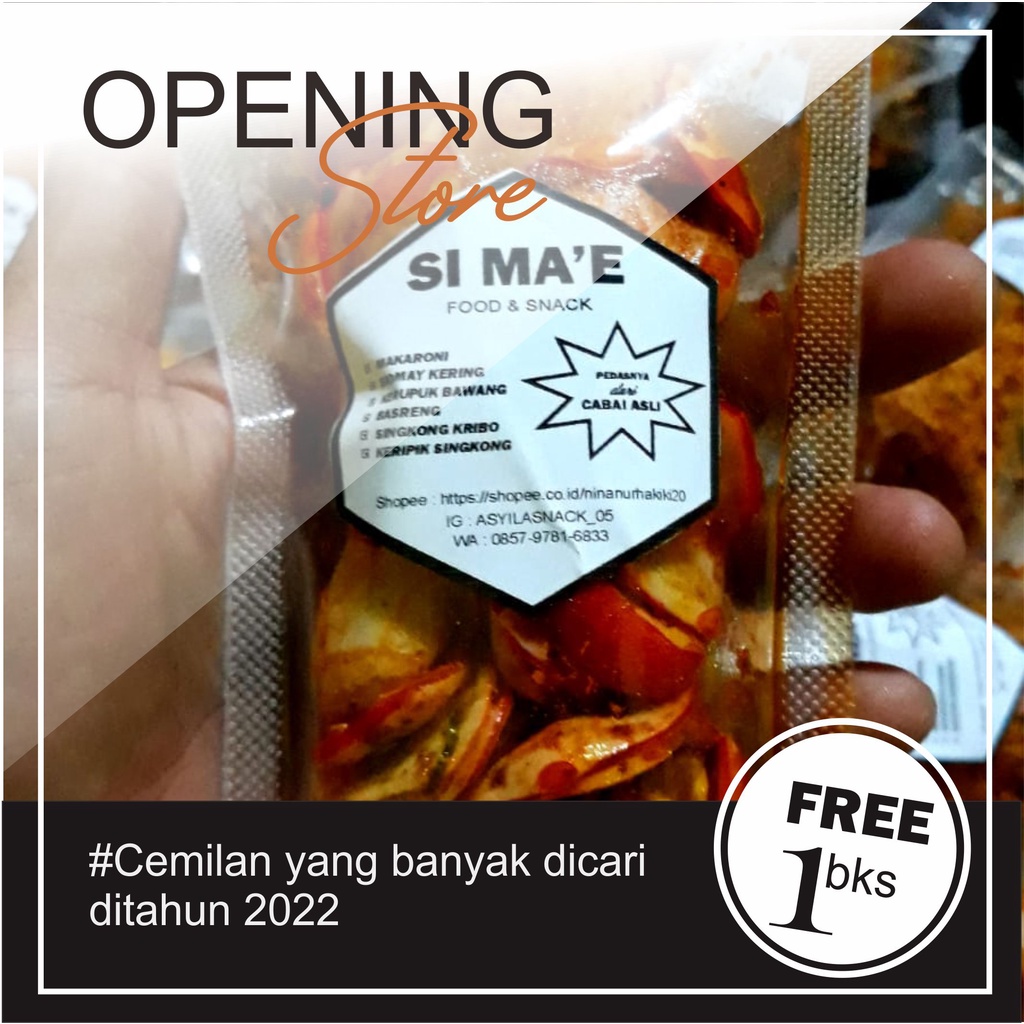 

Makanan Ringan Pedas Kiloan - Seblak Kering Pedas Daun Jeruk 60 gram - Sebring Pedas - Cemilan Pedas