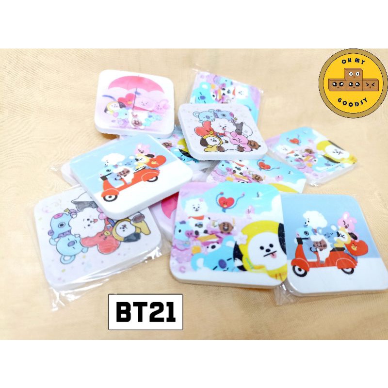 PENGHAPUS KARAKTER BT21 BTS, PENGHAPUS GAMBAR