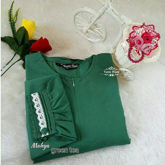 Gamis Busui jumbo adem mewah murah baju muslim katun toyobo by fania hijab mirip OSD elzatta zoya
