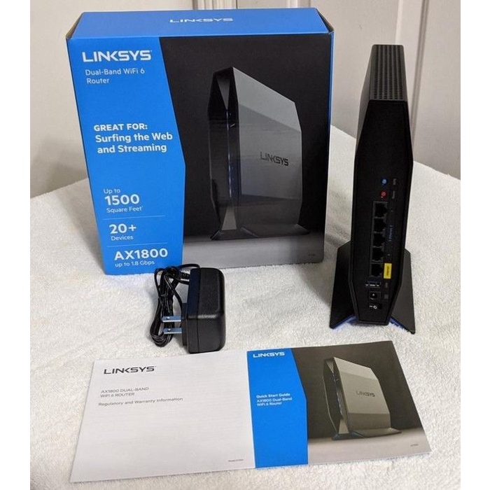 Linksys E7350 Dual-Band AX1800 WIFI 6 Wireless Router E 7350 AX 1800