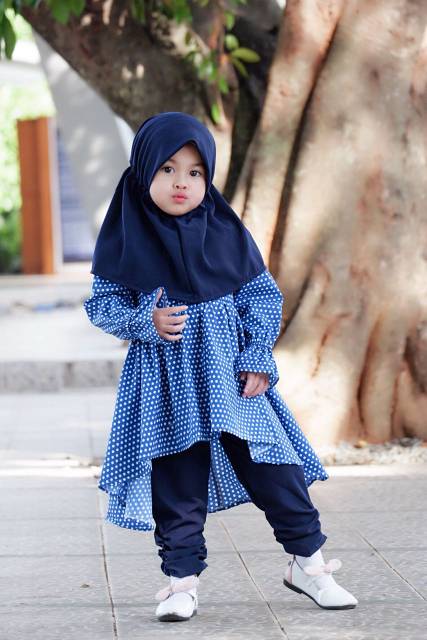 Hijab Baby Qia - Pinguin Set