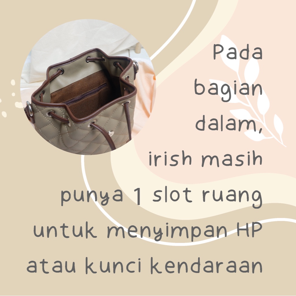 Ransel Kulit Sintetis Cantik Irish By Chessy 3 in 1