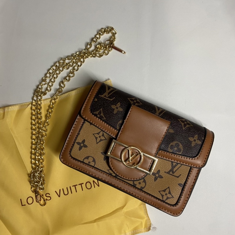 LOUIS VUITTON LV TREASURE GOLD PURSE / LV CLUTCH / SLINGBAG / TAS SELEMPANG LV / DOMPET LV