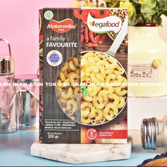 

PASTA-ANEKA- MAKARONIKU ELBOW 200 GR / MAKARONI MENTAH -ANEKA-PASTA.