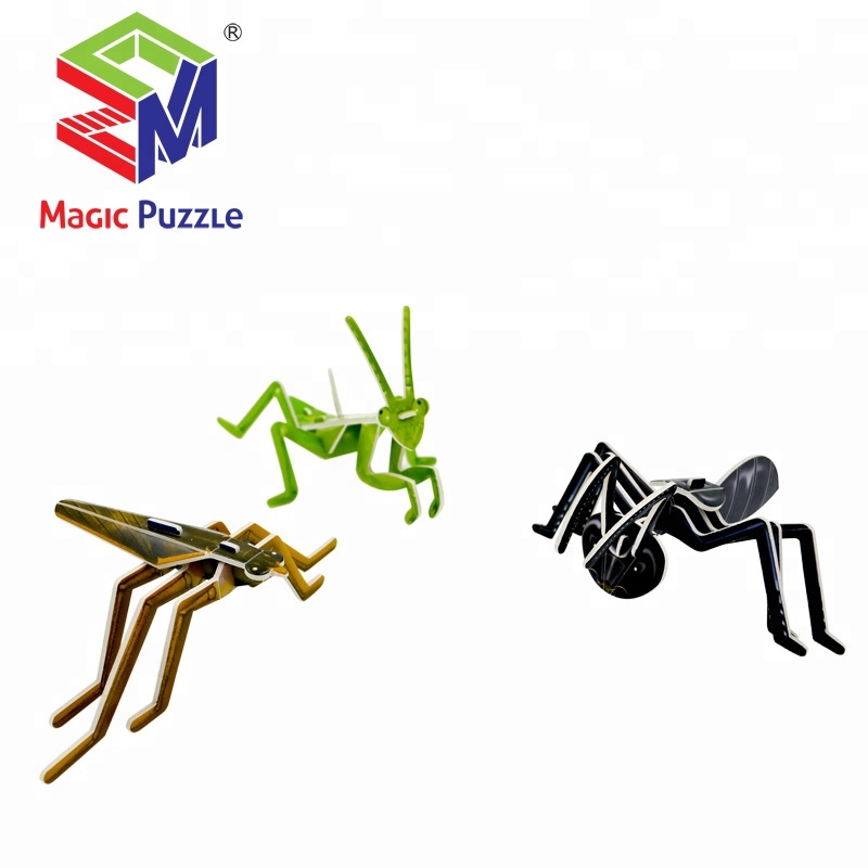 Puzzle 3D Bentuk Serangga - INSECT IN LIFE - Mainan Edukasi B368-17