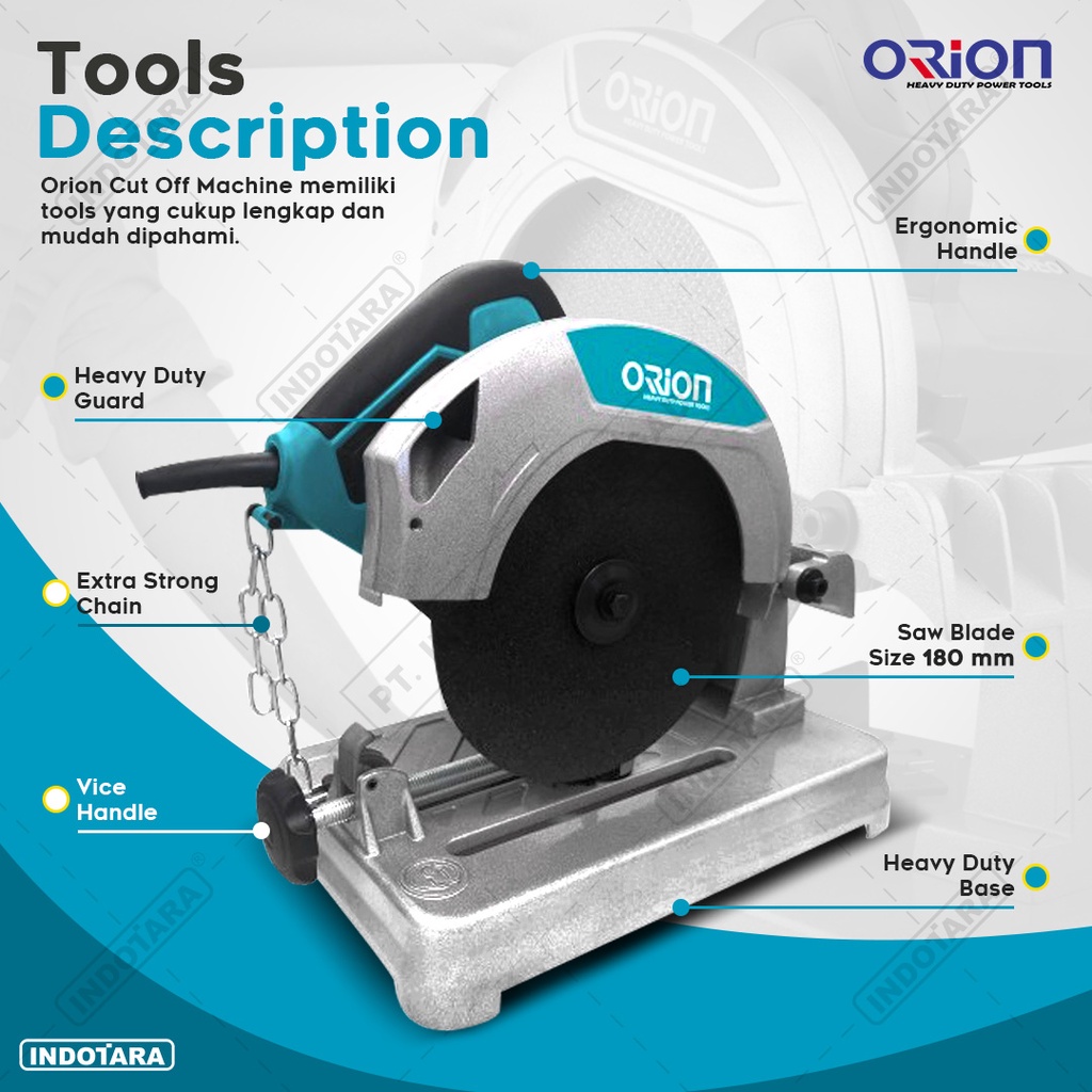 Mesin Potong Besi / Cut Off Machine Orion CO180CM