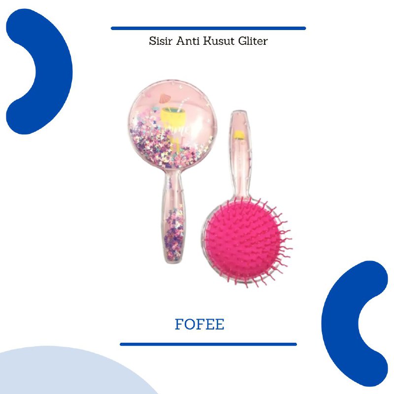 Kode S09 Sisir Anti Kusut Glitter