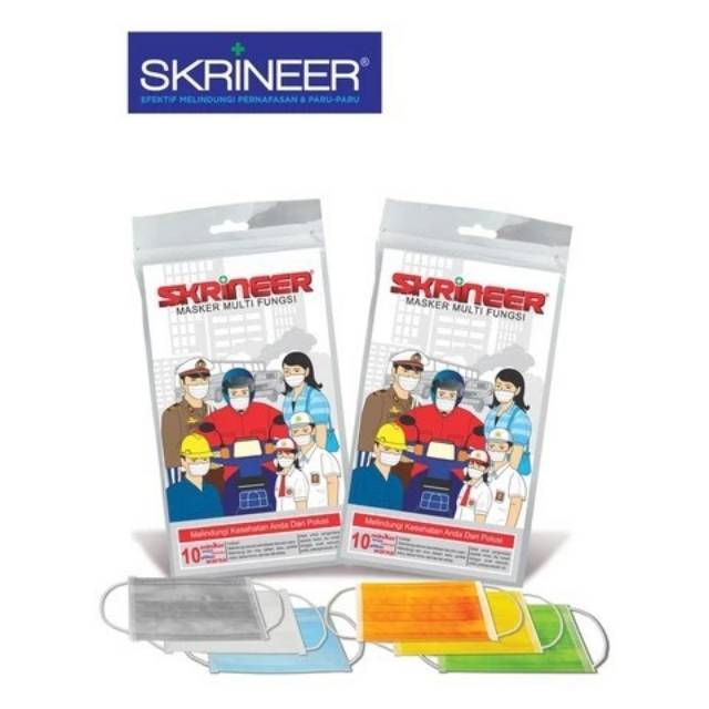 Masker Skrineer isi 10  (RANDOM)