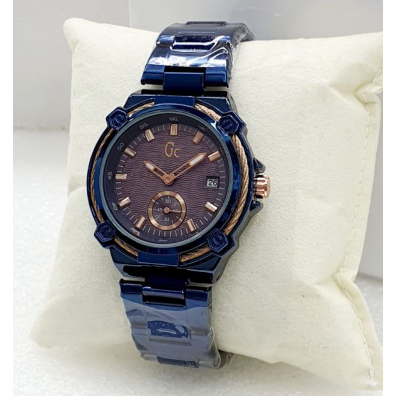 JAM TANGAN GC GUES COLECTION Y25003G2 DETIK STAINLESS SEMI SUPER