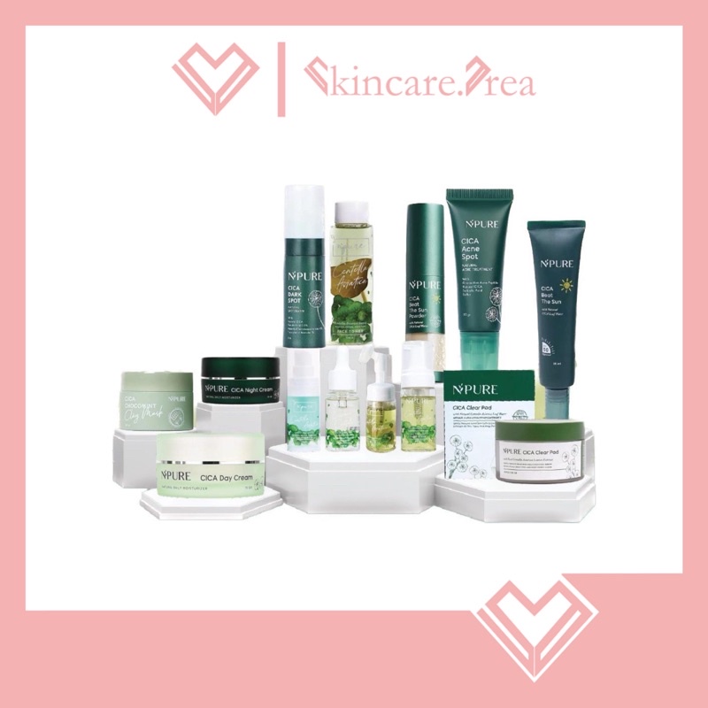 NPURE Centella Asiatica Cica Series | Toner | Essence | Sunscreen | Sun powder | Day Cream | Face Wash | Dark Spot