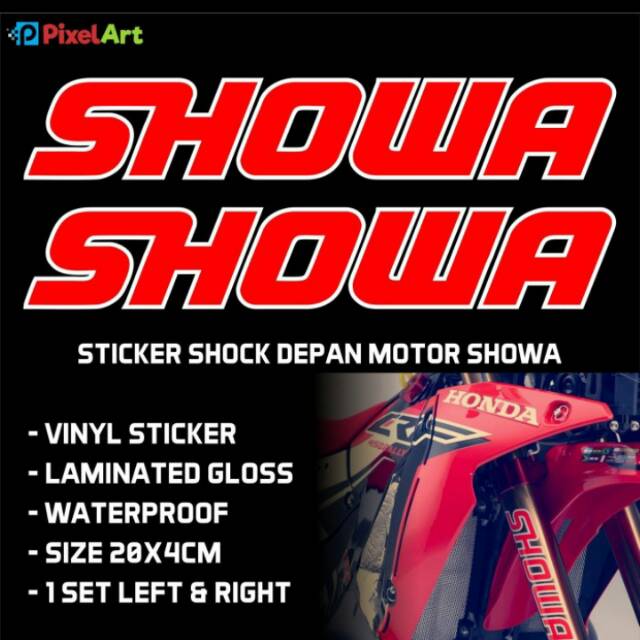 STICKER SHOCK USD DEPAN MOTOR SHOWA CRF KLX YZ KTM