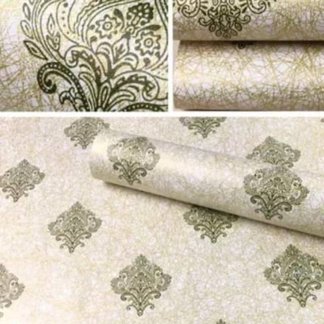 WALLPAPER STIKER DINDING MOTIF WAYANG.