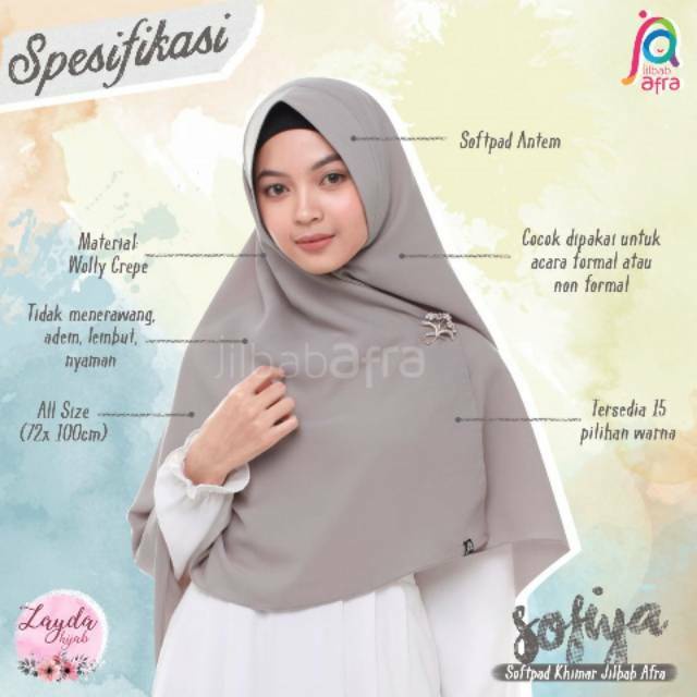 READY STOCK!! Hijab Instan SOFIYA Jilbab Afra