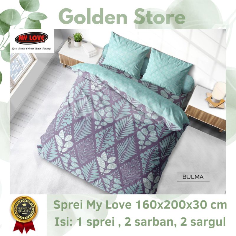 Sprei My Love 160x200x30 Motif Bulma