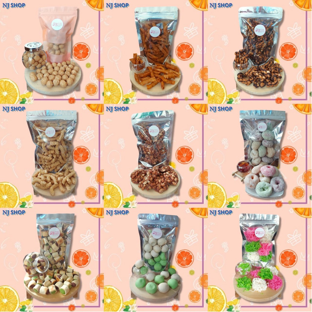 

[Variasi Snack Original] - Kue Ciput Onde-onde / Kue Kacang Umpet / Kue Tambang / Kue Akar Kelapa / Ampyang Kacang / Ladu Donut / Kue tradisional Mino / Nopia Legit / Ampyang Kering Kelapa Arum Manis