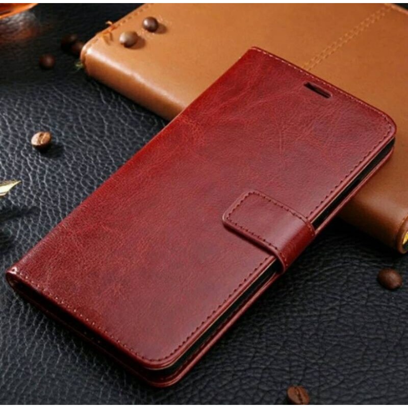 Flip Cover Kulit Leather Case SAMSUNG A22 4G A22 5G Book Cover
