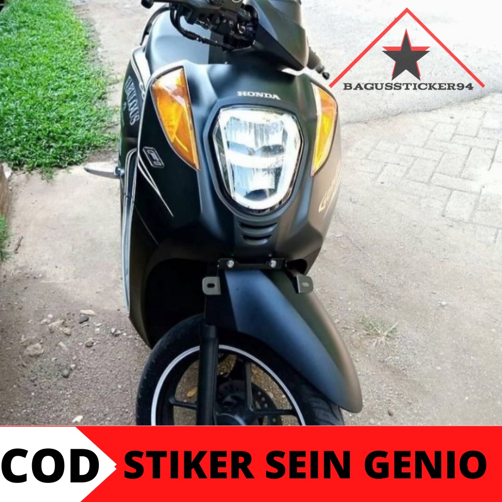 STIKER LAMPU SEIN GENIO/STIKER MOTOR GENIO/STIKER SEIN GENIO