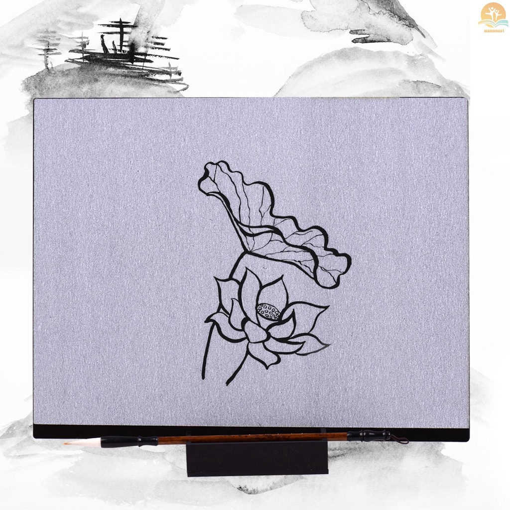 Reusable Buddha Board Artist Board Paint with Water Brush &amp; Stand Release Pressure Relaxation Meditation Art Mindfulness Relaxing Gift for Children Students Teenagers Adults Drawing Painting Writing