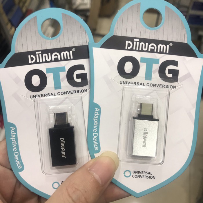 OTG USB TYPE C DIINAMI KUALITAS ORIGINAL BLACK/SILVER