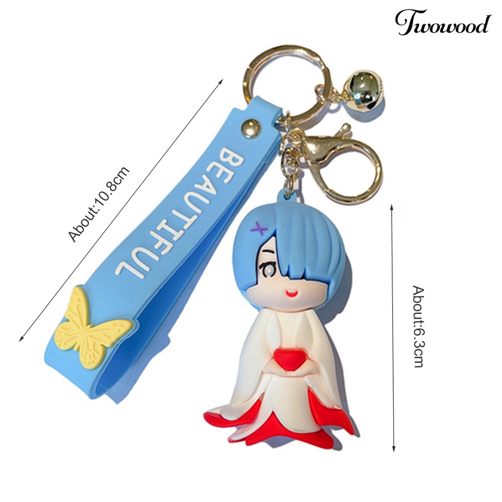 Gantungan Kunci Desain Anime Zero Starting Life in Another World Bahan PVC Untuk Hadiah