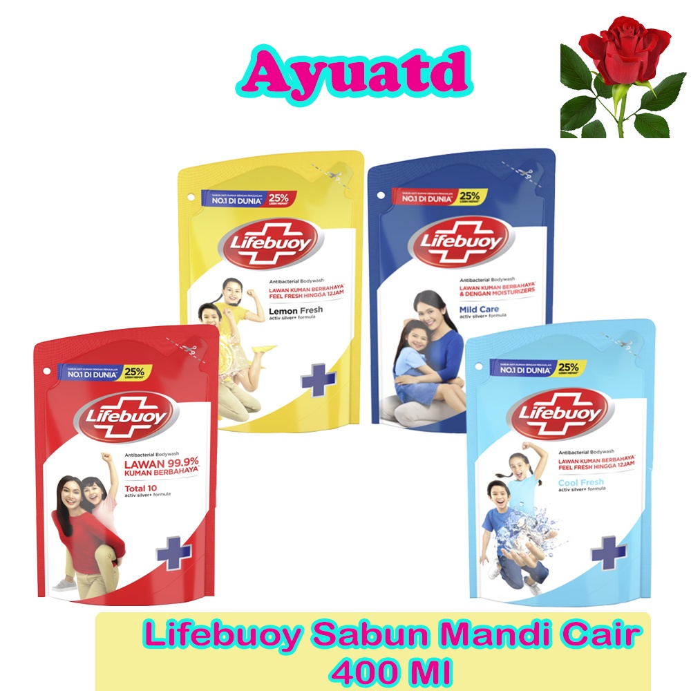 Lifebuoy Sabun Mandi Cair Body Wash  Antibakteri 400Ml