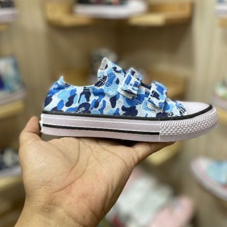 Sepatu Anak Cowok Murah Original Sepatu Anak Karakter Bape Biru - Free Kaos Kaki Anak