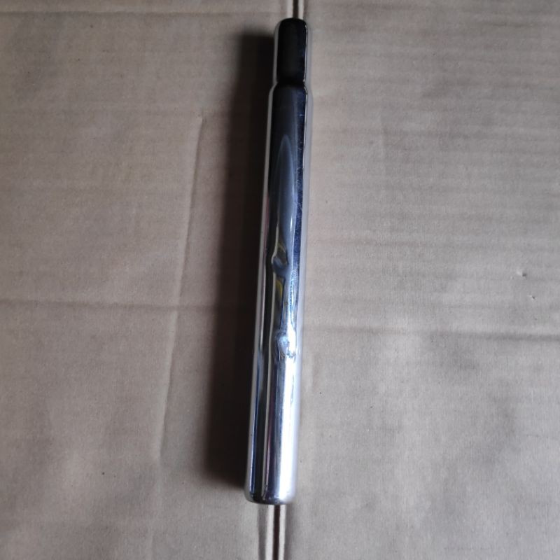 Seatpost Jadul NOS 26,0 x 25cm Besi Crom Tanpa Klem. Tiang Cagak Sadel Besi