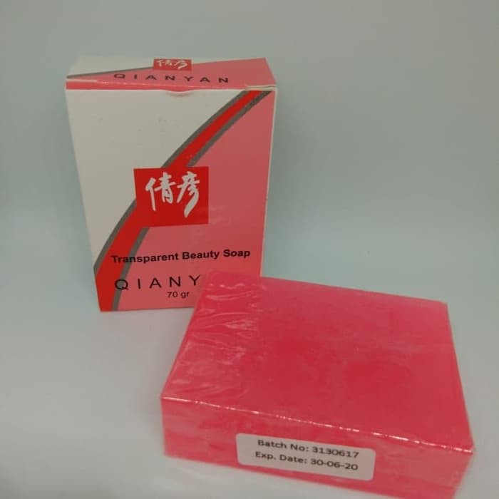 QIANYAN TRANSPARENT BEAUTY SOAP BPOM - SABUN QIANYAN TRANSPARENT