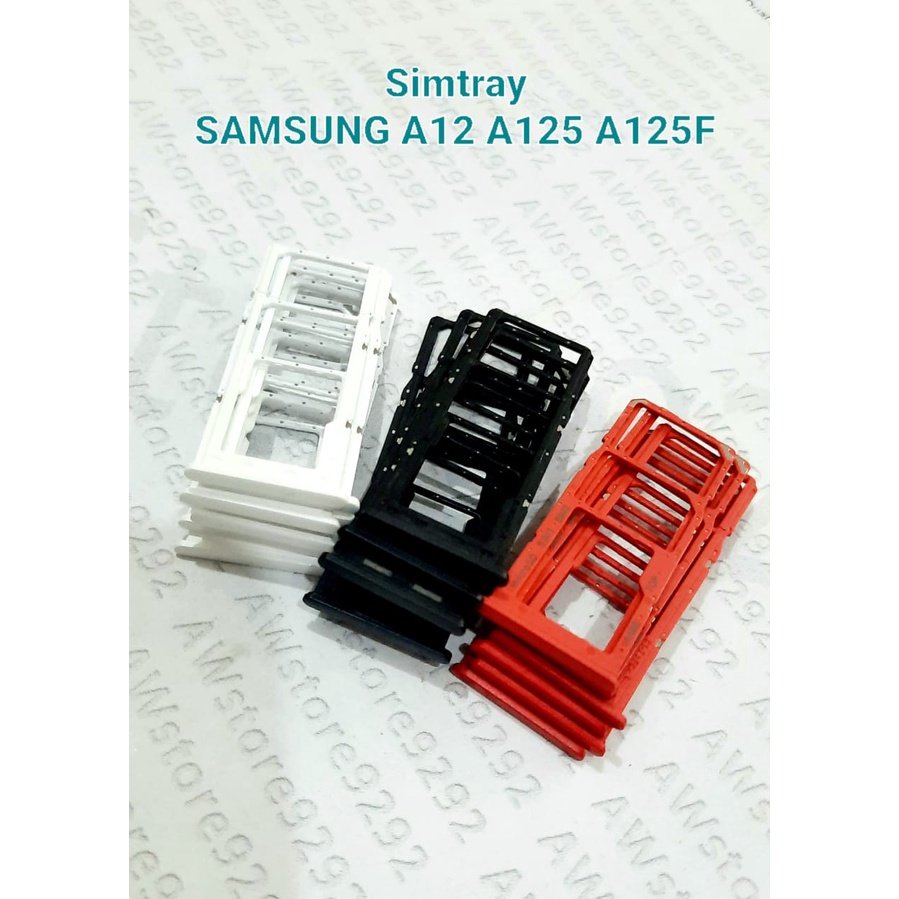 Slot Tempat Dudukan Kartu Simcard Sim card Lock Simtray Sim Tray SAMSUNG A12 A125 A125F