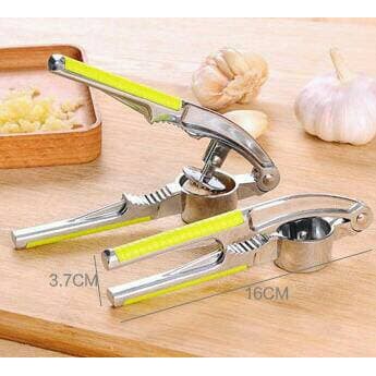 GARLIC PRESS PENGHANCUR BAWANG PUTIH STAINLESS MULTIFUNGSI gagang hijau