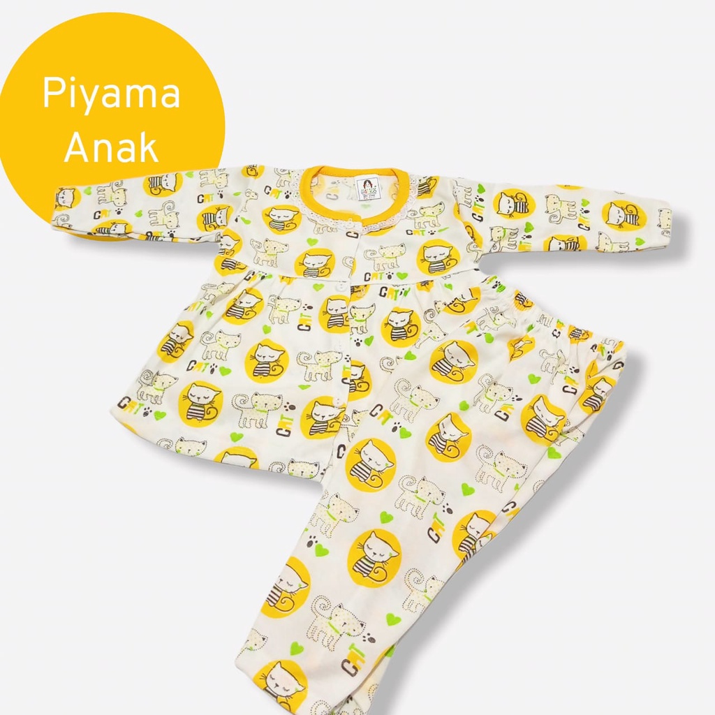 Baju Anak Perempuan | Piyama Setelan Pakaian Tidur Bayi Perempuan