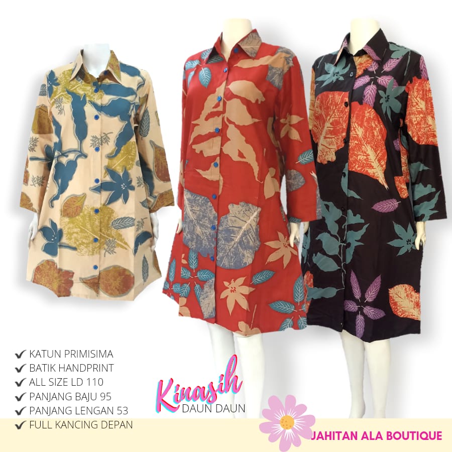 Tunik kinasih batik solo tunik kerja  cantik