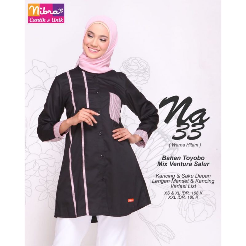 NIBRAS ATASAN NA 33 HITAM/ ATASAN NIBRAS NA33 HITAM