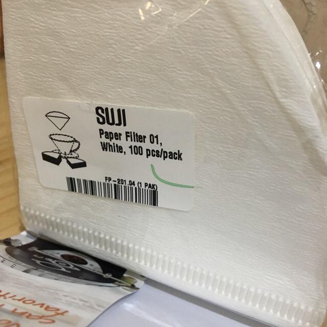 Suji Paper Filter 01, White, 100 Pcs/pack