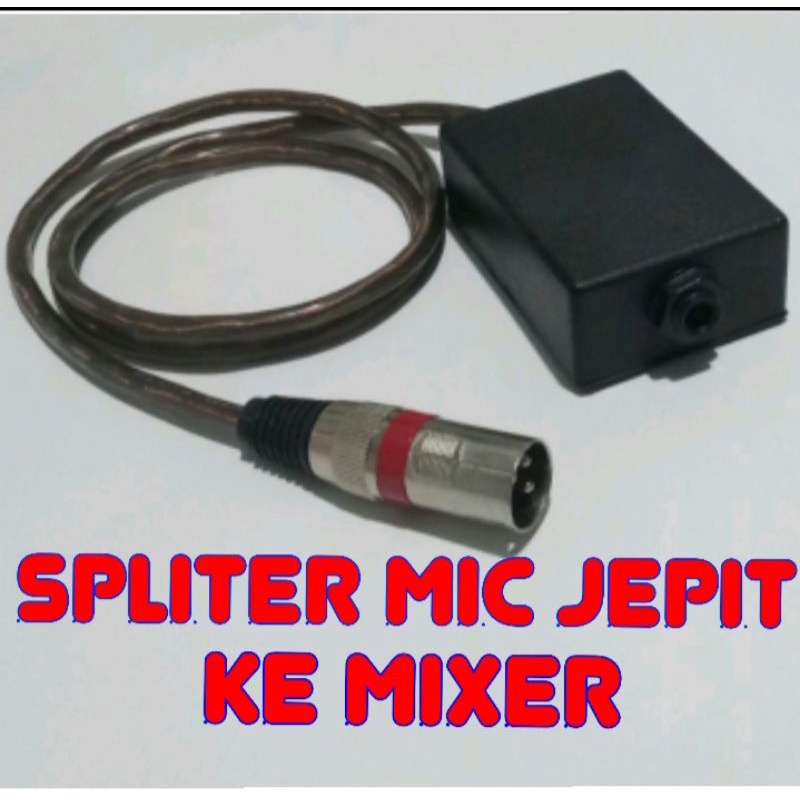 SPLITER MIC JEPIT IMAM MASJID KE MIXER