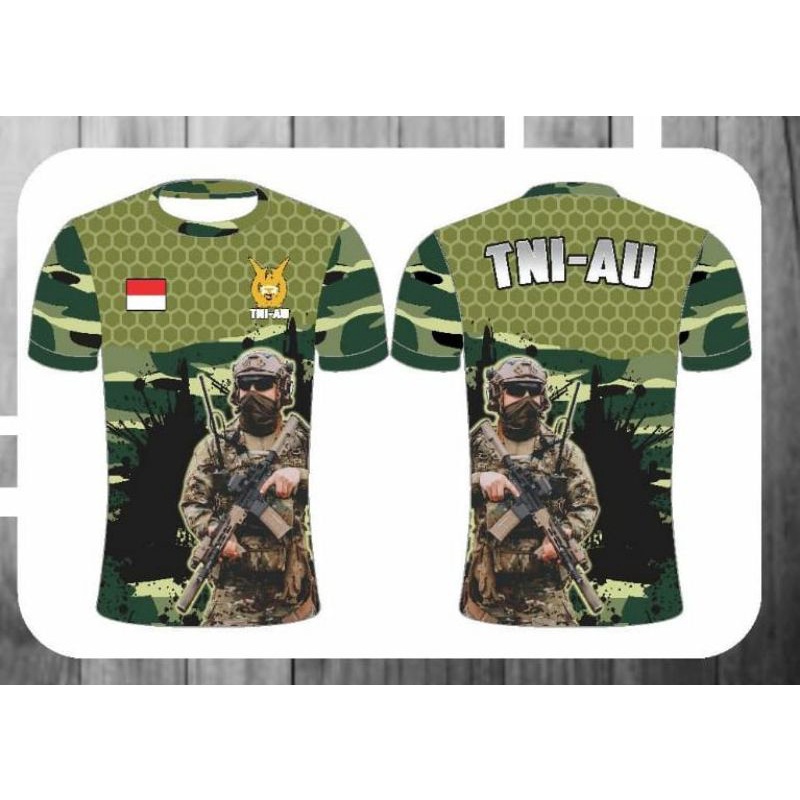 JERSEY TNI PRIA DEWASA LORENG TNI AD TNI AU TNI AL POLISI MILITER