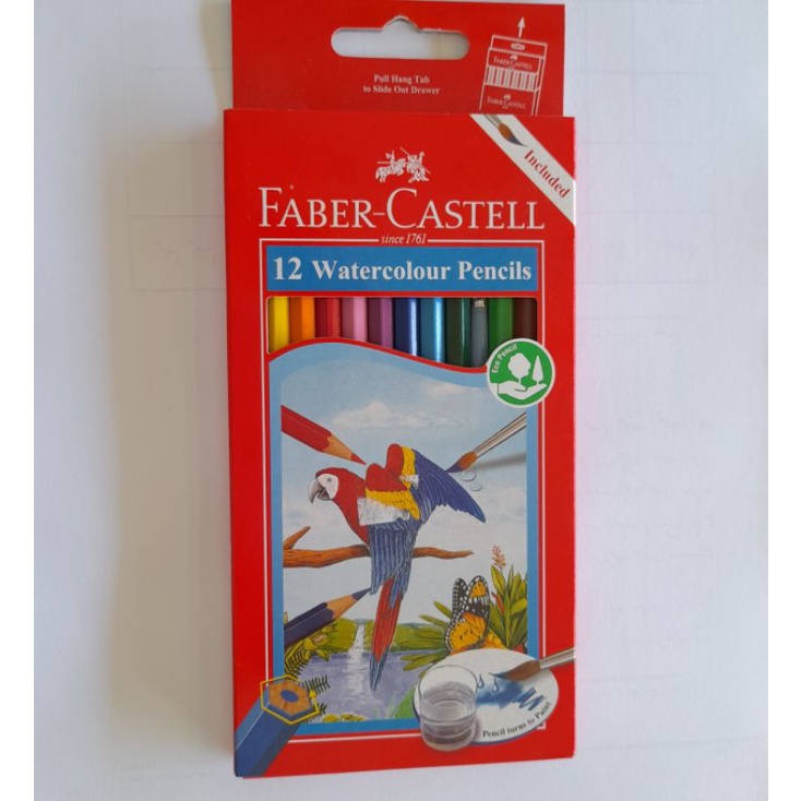 

Pensil Warna Faber Castell Water Colour, Classic Colour Pencils 12 warna panjang pendek