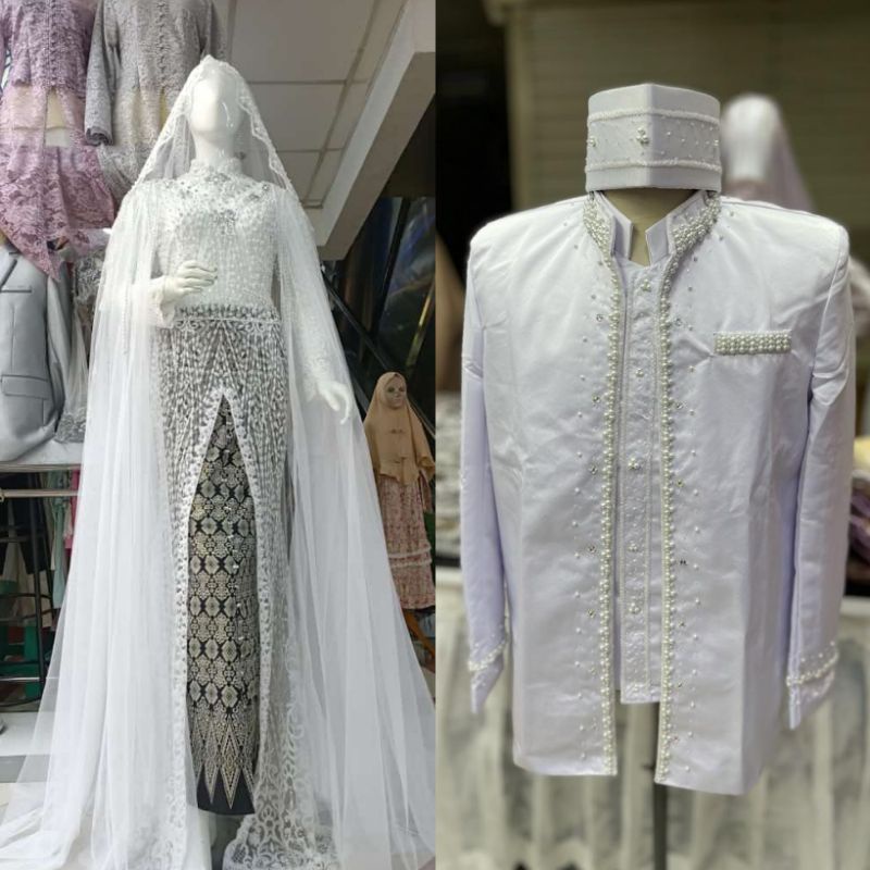 SALEEE..KEBAYA AKAD COUPLE FULL PAYET//KEBAYA AKAD COUPLE TERMURAH