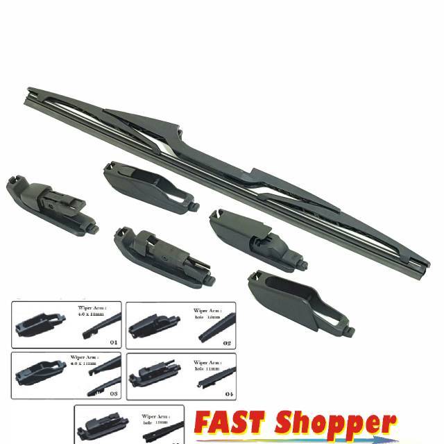 WIPER BELAKANG BMW X3 MODEL GRAPHITE RUBBER BEST QUALITY - WZB014