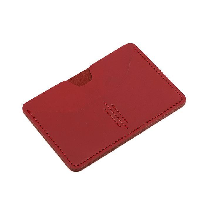 dompet passport simpel kulit sapi asli passport cover merah - PHWL988