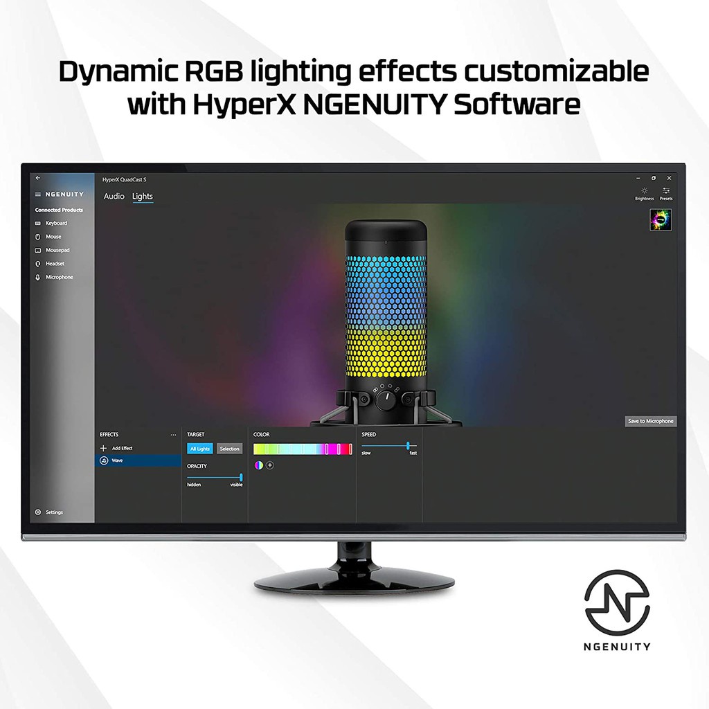 HyperX Quadcast S RGB - USB Condenser Gaming Microphone