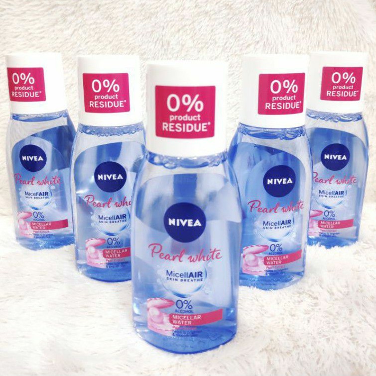 PROMO NIVEA MICELLAR WATER Pearly White | Hydration 400ml&amp;125 ML ~ Original 100%